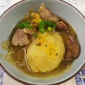 牛すじ肉の肉じゃが